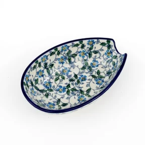 Podstawka pod łyżkę 381 12/8,5cm <br> 2089X Niezapominajki